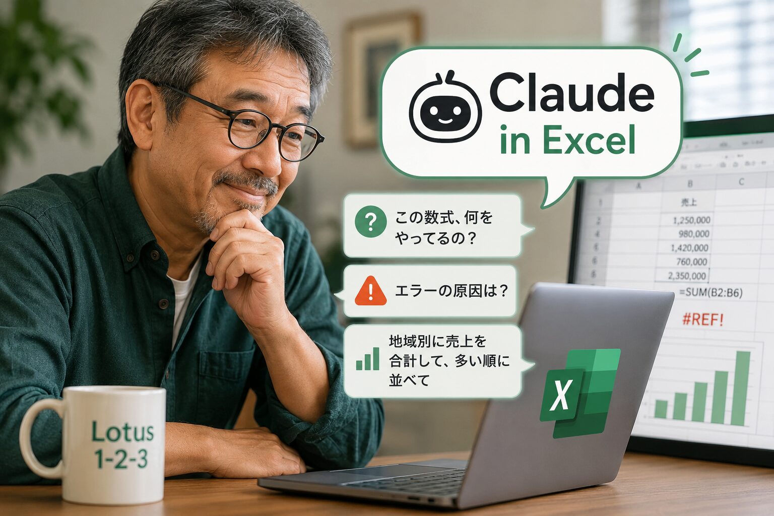 Lotus使いのおじさんがエクセル苦手な人に勧めるClaude in Excel