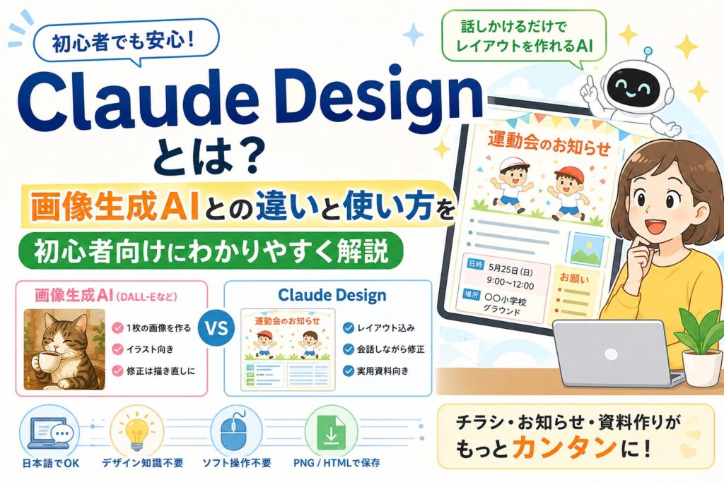 Claude Designとは？画像生成AIとの違いと使い方を初心者向けにわかりやすく解説