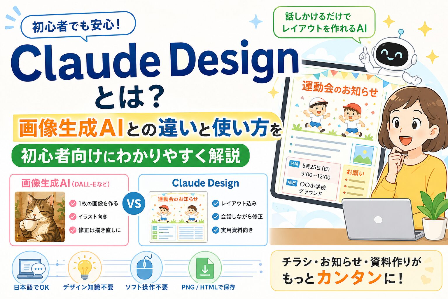 Claude Designとは？画像生成AIとの違いと使い方を初心者向けにわかりやすく解説